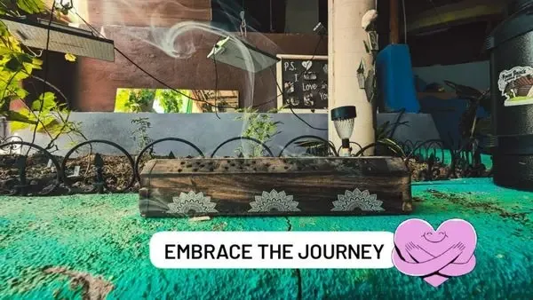 Meditation space at Earthship Journey for dry camping guests
