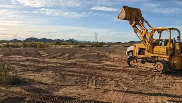 Earthship Journey stay and work project area in the Arizona desert